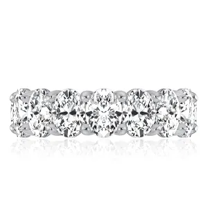 A. Jaffe Oval Diamond Eternity Ring in White Gold