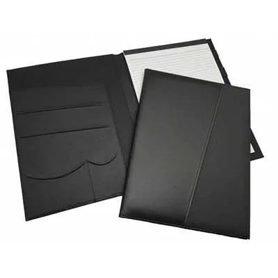 A4 Black Portfolio W/Notepad