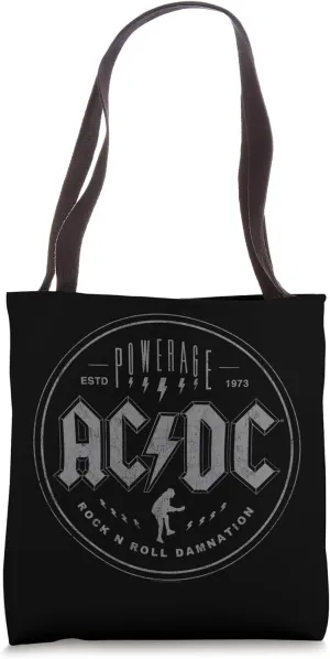 AC/DC Rock Music Band Rock N Roll Damnation Tote Bag
