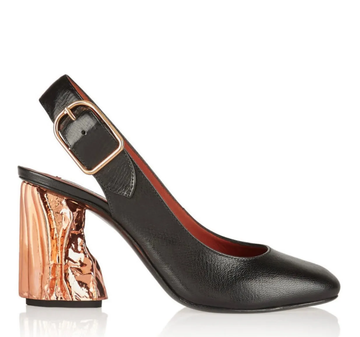 ACNE STUDIOS Odelia Palm Textured-leather Pumps