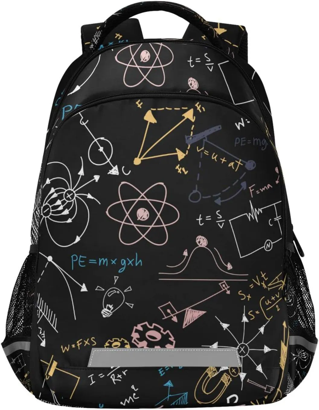 Acpiggto Backpack Laptop Rucksack Cute Physics Formula Scientific Diagram Blackboard Daypack Shoulder Bag for Travel Hiking Sports Gym Casual Camping