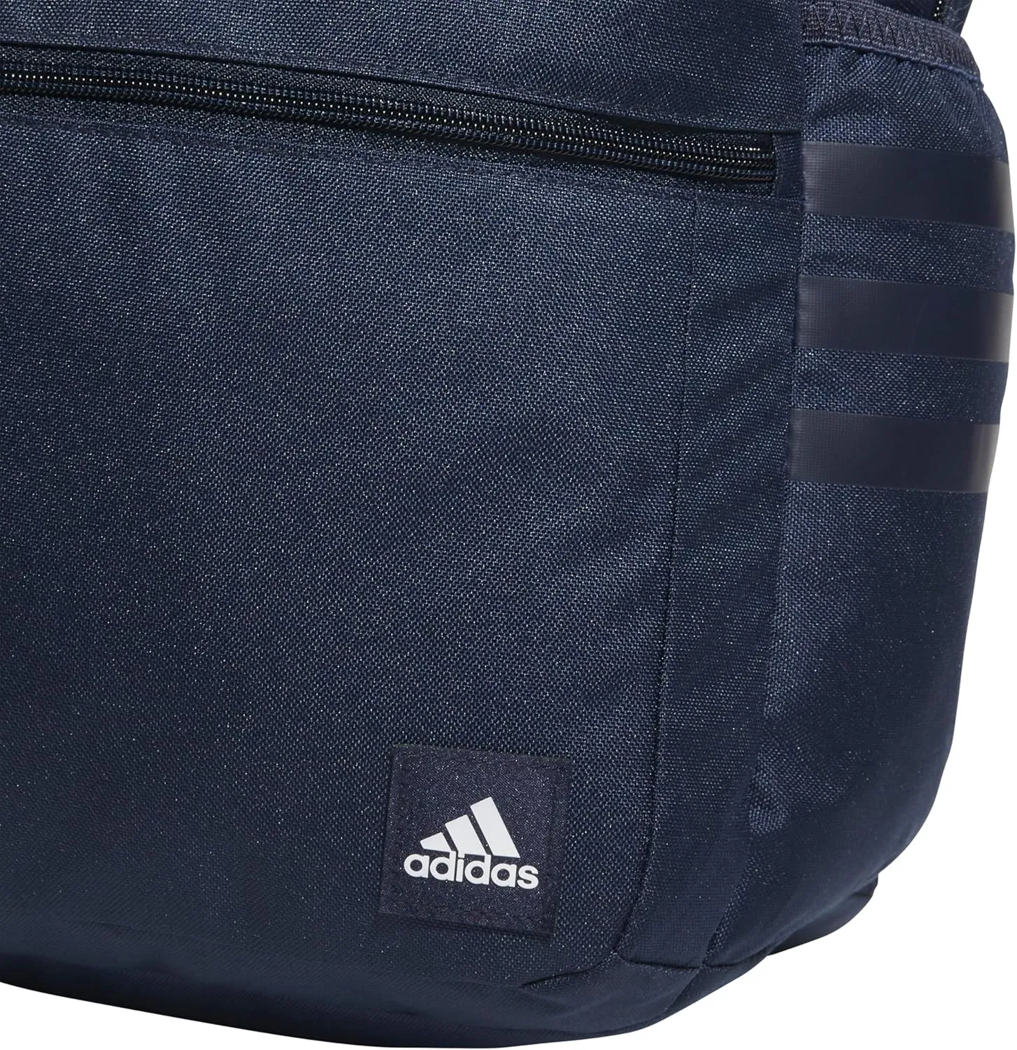 adidas 3-Stripe Classic Backpack for Men and Women, Bag with Laptop Sleeve, Collegiate Navy/White/Black/5.0, One Size