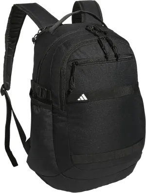adidas Impulse Backpack, Sport Bag for Men and Women, Durable and Lightweight, Black/White, One Size