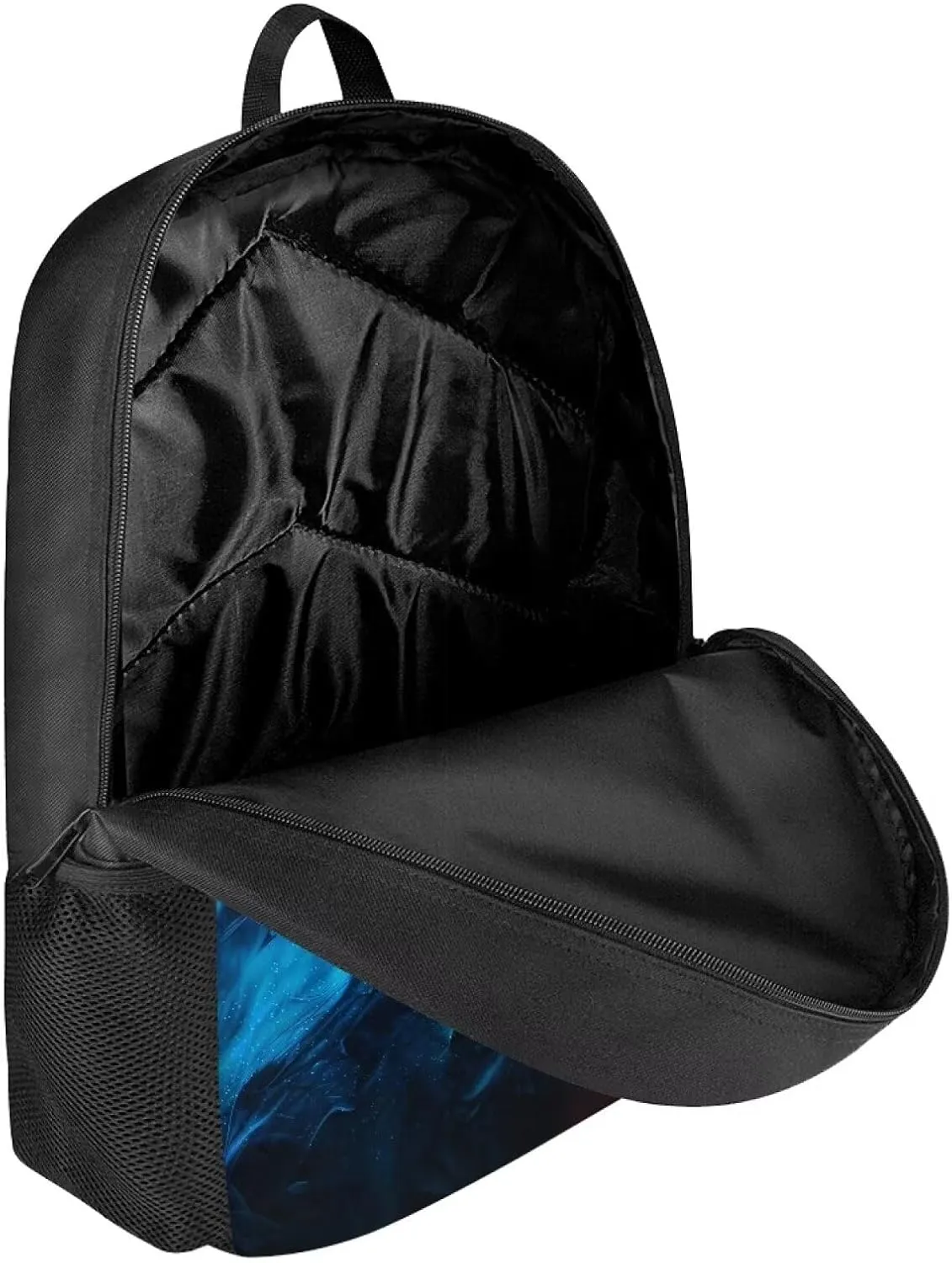 Aesthetic Burning Baseball Backpack for Primary Middle Hight School Boys Girls School Bag with Padded Straps Kids Travel Lightweight Laptop