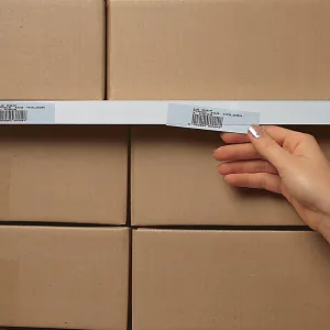AIGNER Slip-Strip Self-Adhesive Label Holders - 36" - Package of 6 - 1.25