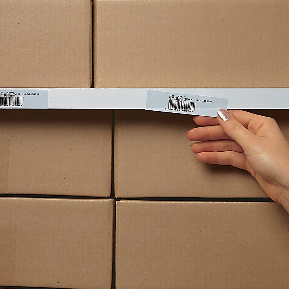 AIGNER Slip-Strip Self-Adhesive Label Holders - 36" - Package of 6 - 1.25