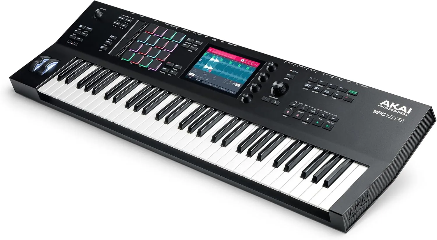 Akai Professional MPC Key 61 - Standalone Music Production Synthesizer Keyboard with Touch Screen, 16 Drum Pads, 20  Sound Engines, Semi Weighted Keys, and Native Instruments Integration
