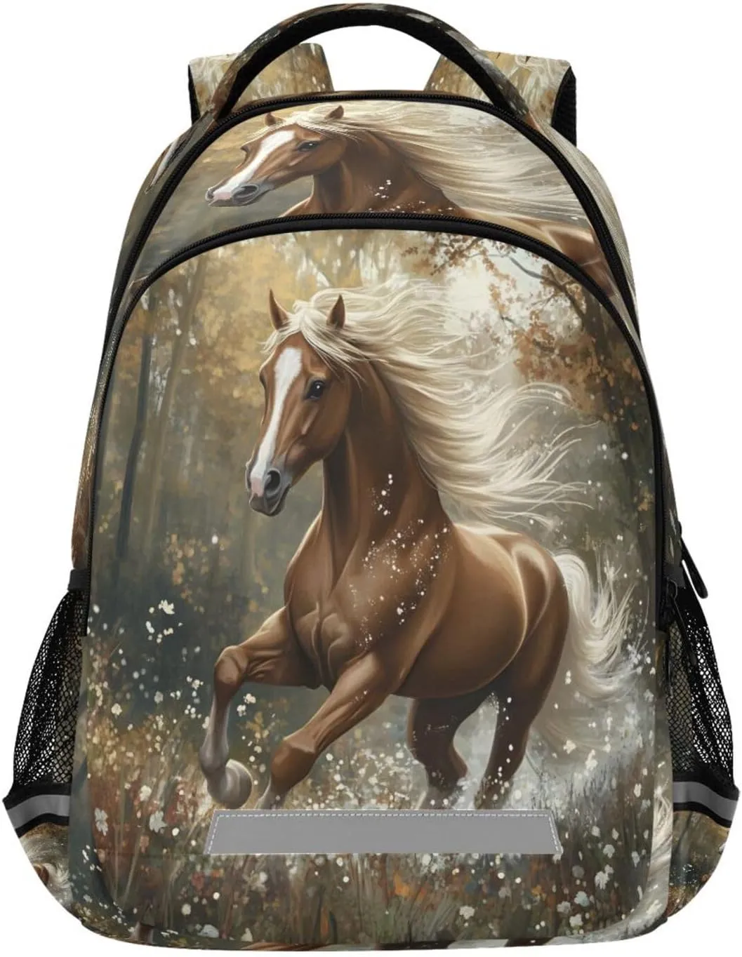 ALAZA Horse Forest Backpacks Travel Laptop Daypack School Book Bag for Men Women Teens Kids