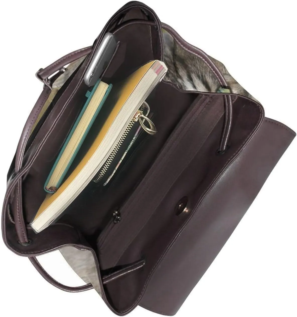 Alert Cat Women'S Leather Backpack Ladies Shoulder Bag Leather Handbag Rucksack Travel Daypack