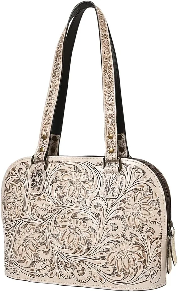 American Darling Tote Hand Tooled Genuine Leather Women Bag Western Handbag Purse