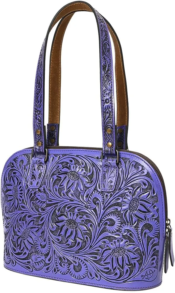 American Darling Tote Hand Tooled Genuine Leather Women Bag Western Handbag Purse