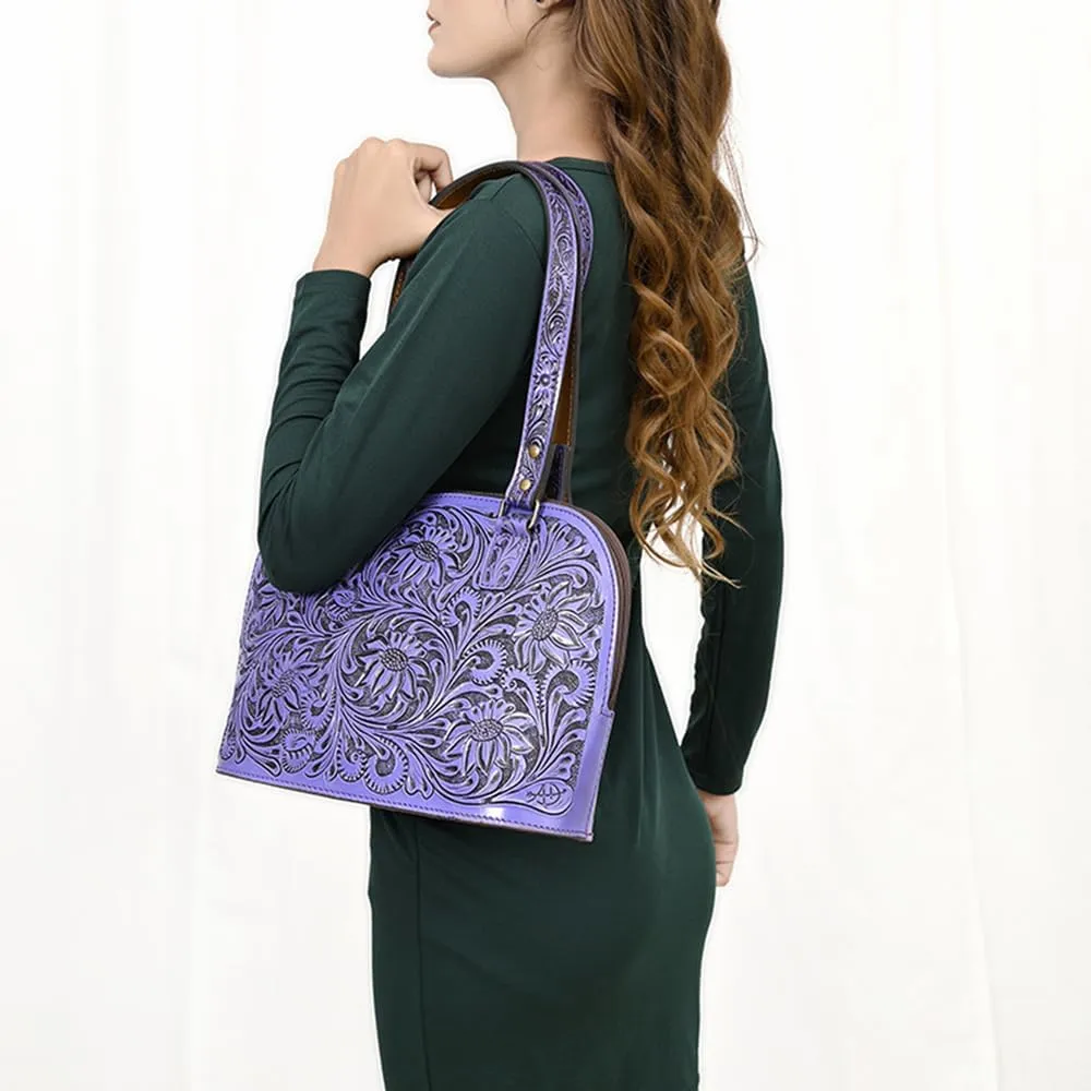 American Darling Tote Hand Tooled Genuine Leather Women Bag Western Handbag Purse