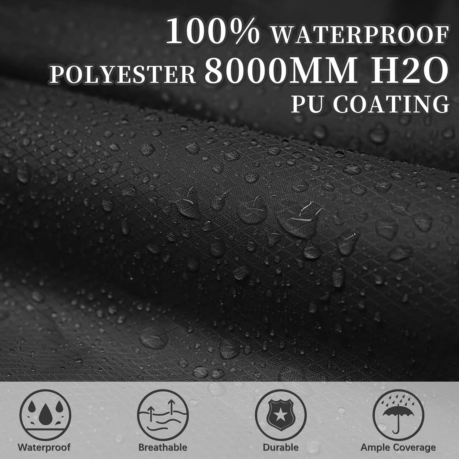Andake Hooded Rain Poncho for Adults Waterproof Lightweight Raincoat for Men & Women Reusable Rain Ponchos for Cycling