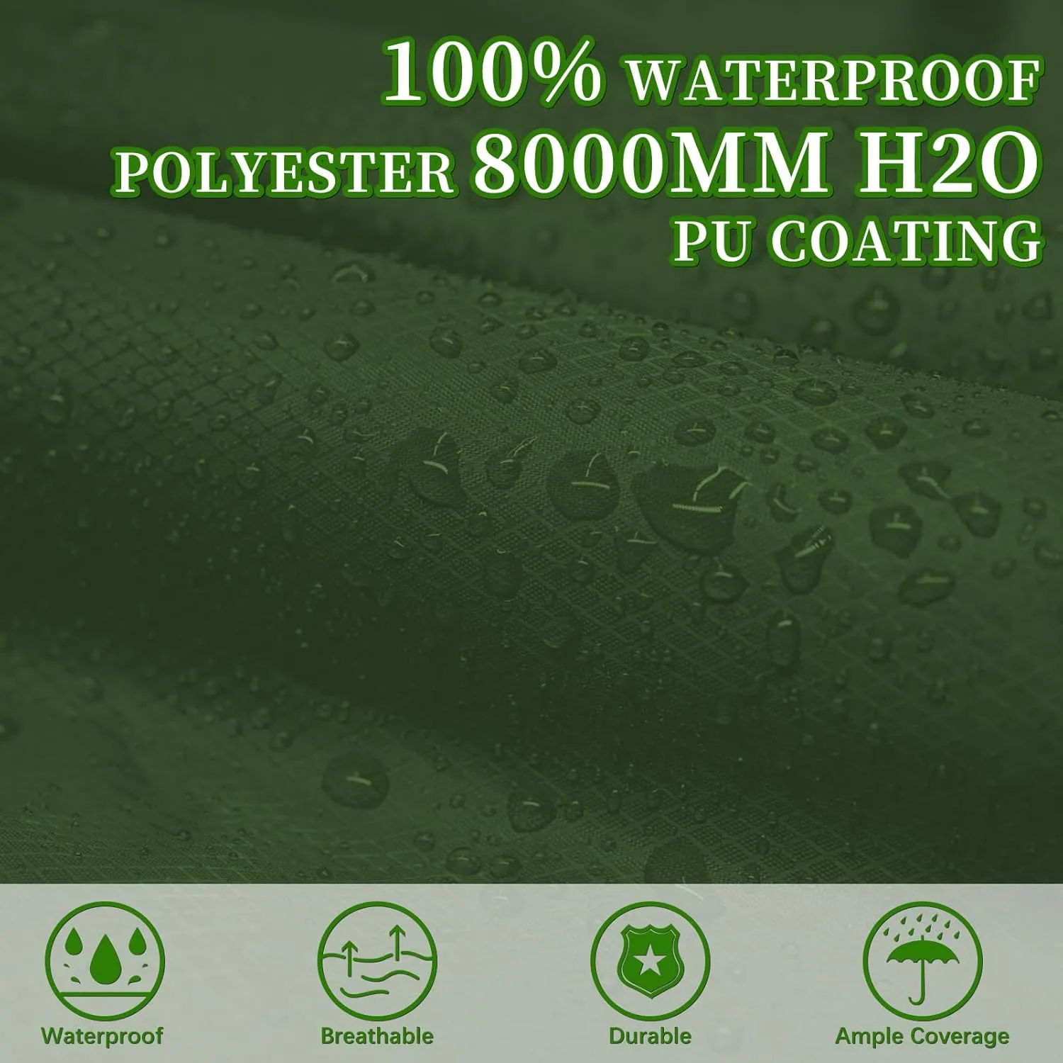 Andake Hooded Rain Poncho for Adults Waterproof Lightweight Raincoat for Men & Women Reusable Rain Ponchos for Cycling