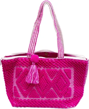 ANKIT INTERNATIONAL Recycled Cotton Handloom Bag for Women, Cotton Fabric Tote Handbag - Handmade Boho Hippie Style tote Bag