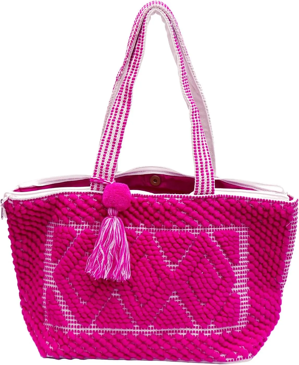 ANKIT INTERNATIONAL Recycled Cotton Handloom Bag for Women, Cotton Fabric Tote Handbag - Handmade Boho Hippie Style tote Bag