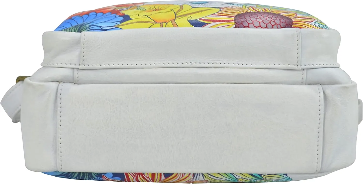 Anna by Anuschka Hand Painted Women’s Genuine Leather Messenger Crossbody