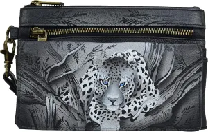 Anna by Anuschka Hand Painted Women’s Leather Wristlet Organizer Wallet