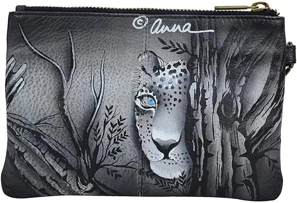 Anna by Anuschka Hand Painted Women’s Leather Wristlet Organizer Wallet