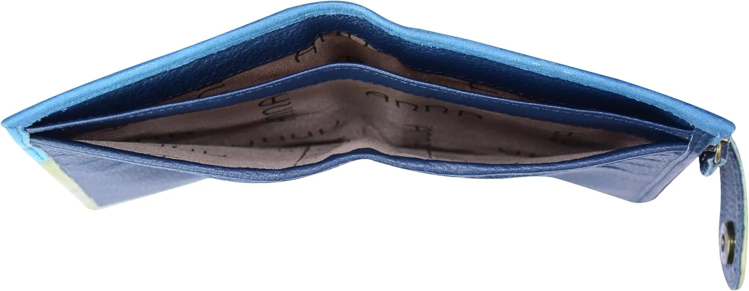 Anna by Anuschka Women's Hand Painted Genuine Leather Ladies Wallet