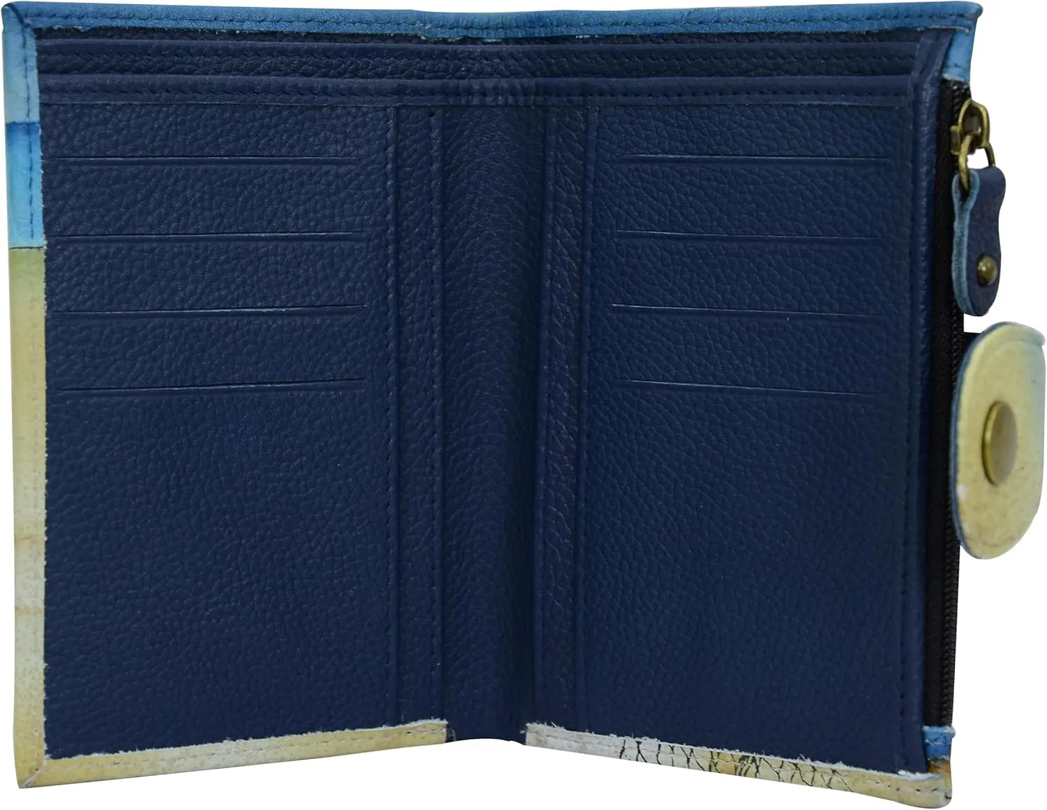 Anna by Anuschka Women's Hand Painted Genuine Leather Ladies Wallet
