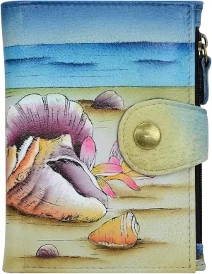 Anna by Anuschka Women's Hand Painted Genuine Leather Ladies Wallet