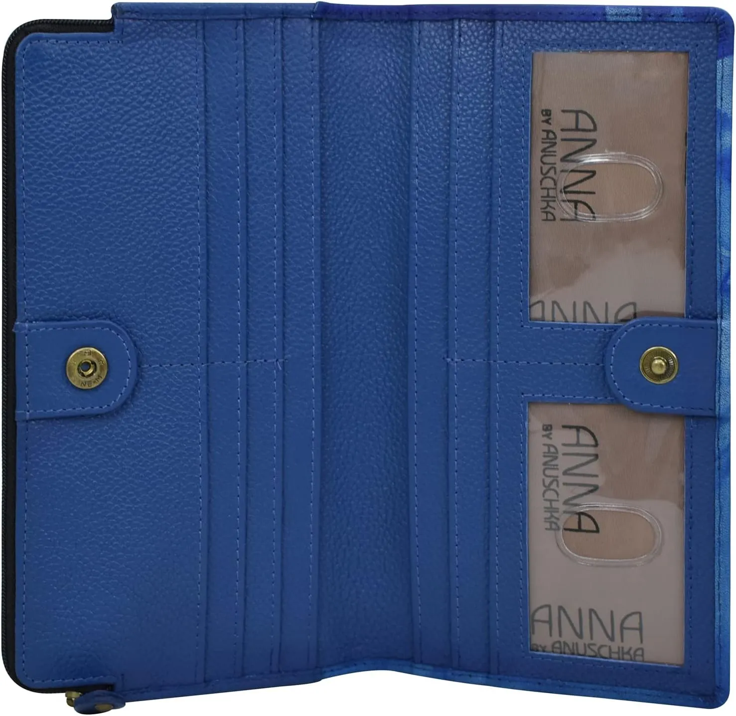 Anna by Anuschka Women's Hand Painted Leather Two Fold Wallet