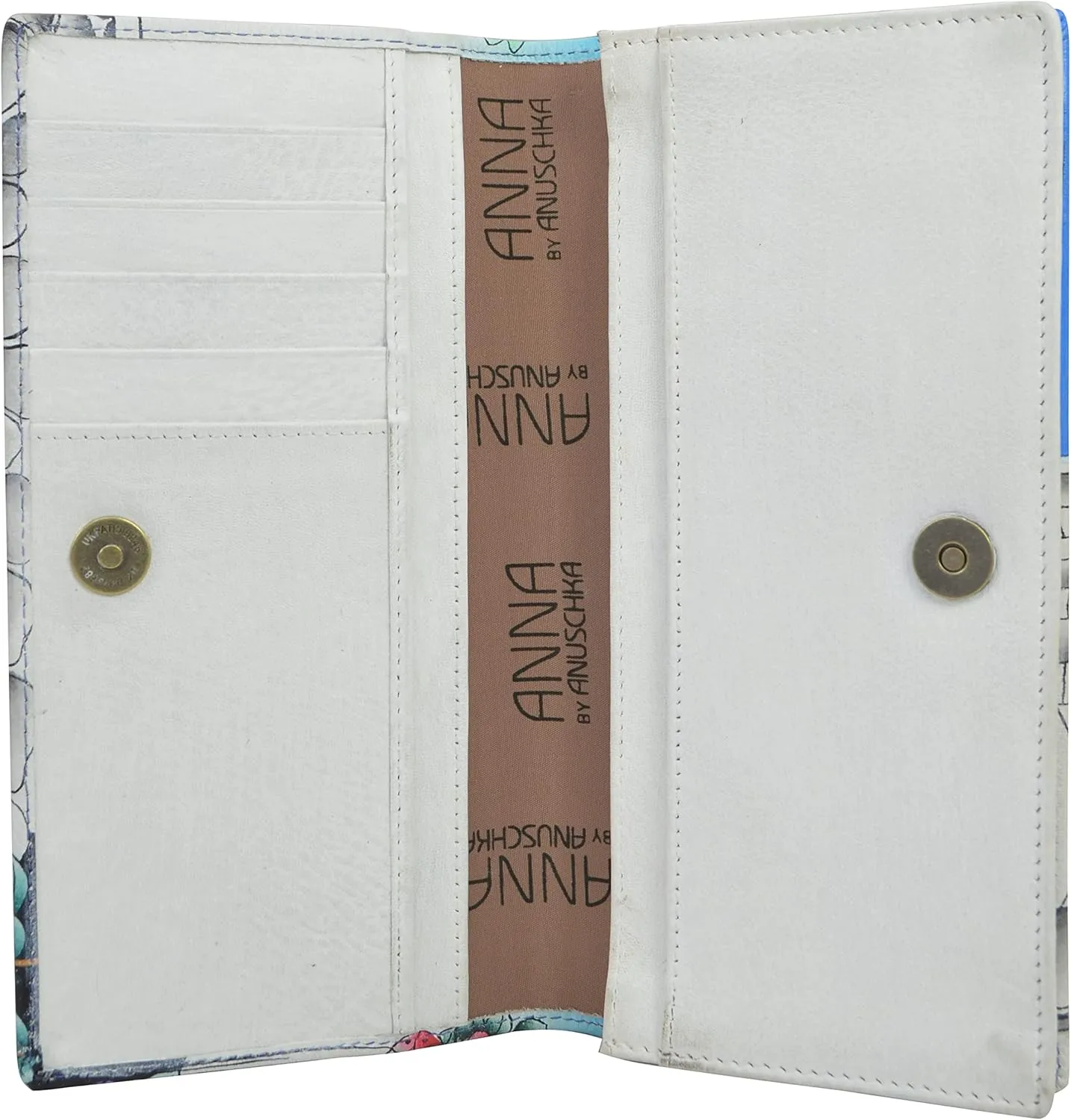 Anna by Anuschka Women's Original Leather Hand-Painted Wallet on a String