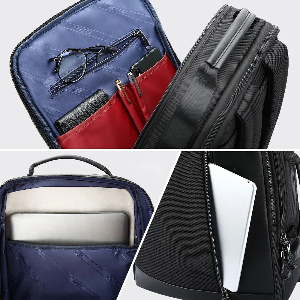 Anti Theft Enlarge Backpack with USB External Charge