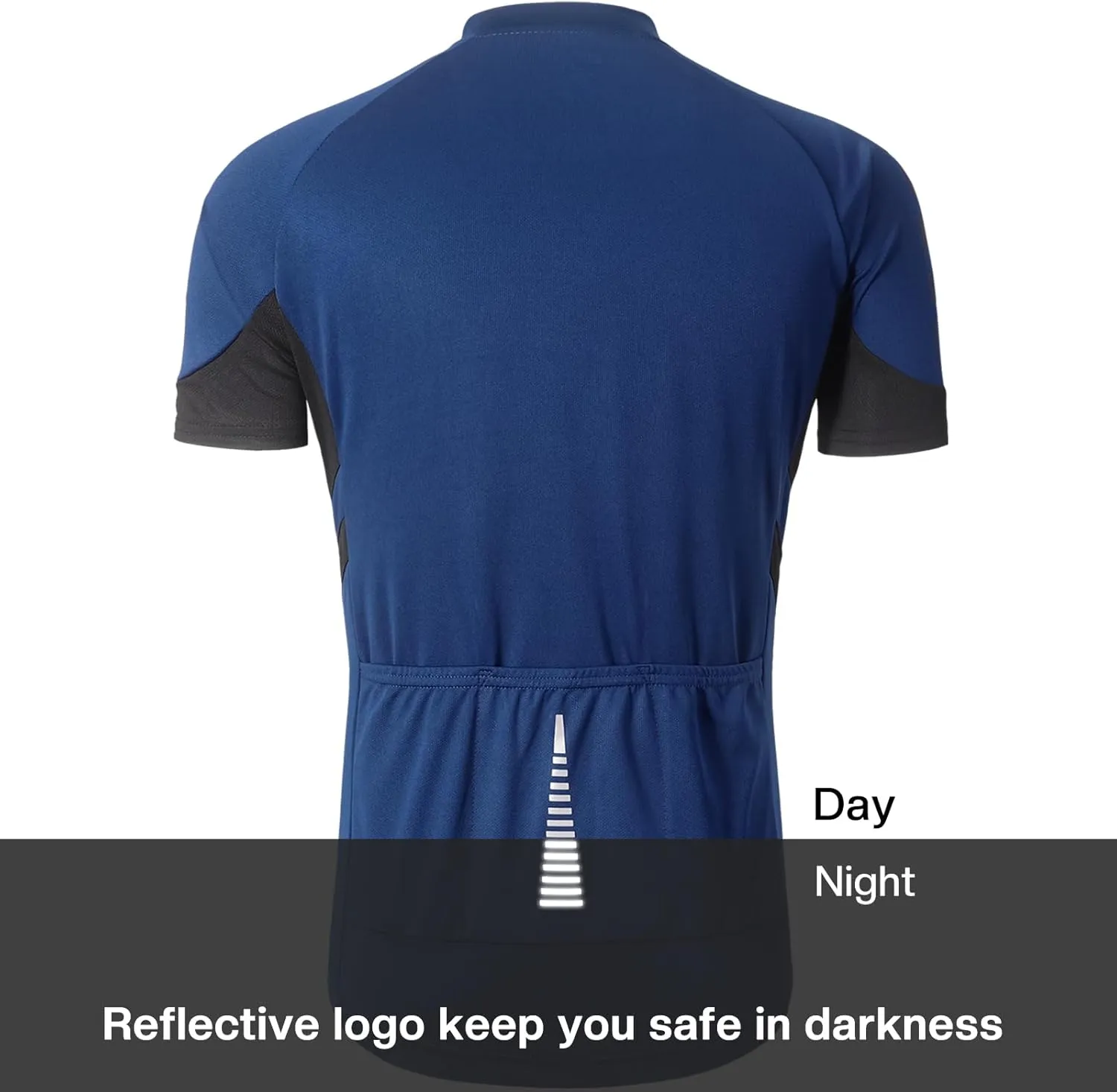 ARSUXEO Men's Short Sleeves Cycling Jersey Bicycle Biking Bike Shirt 636