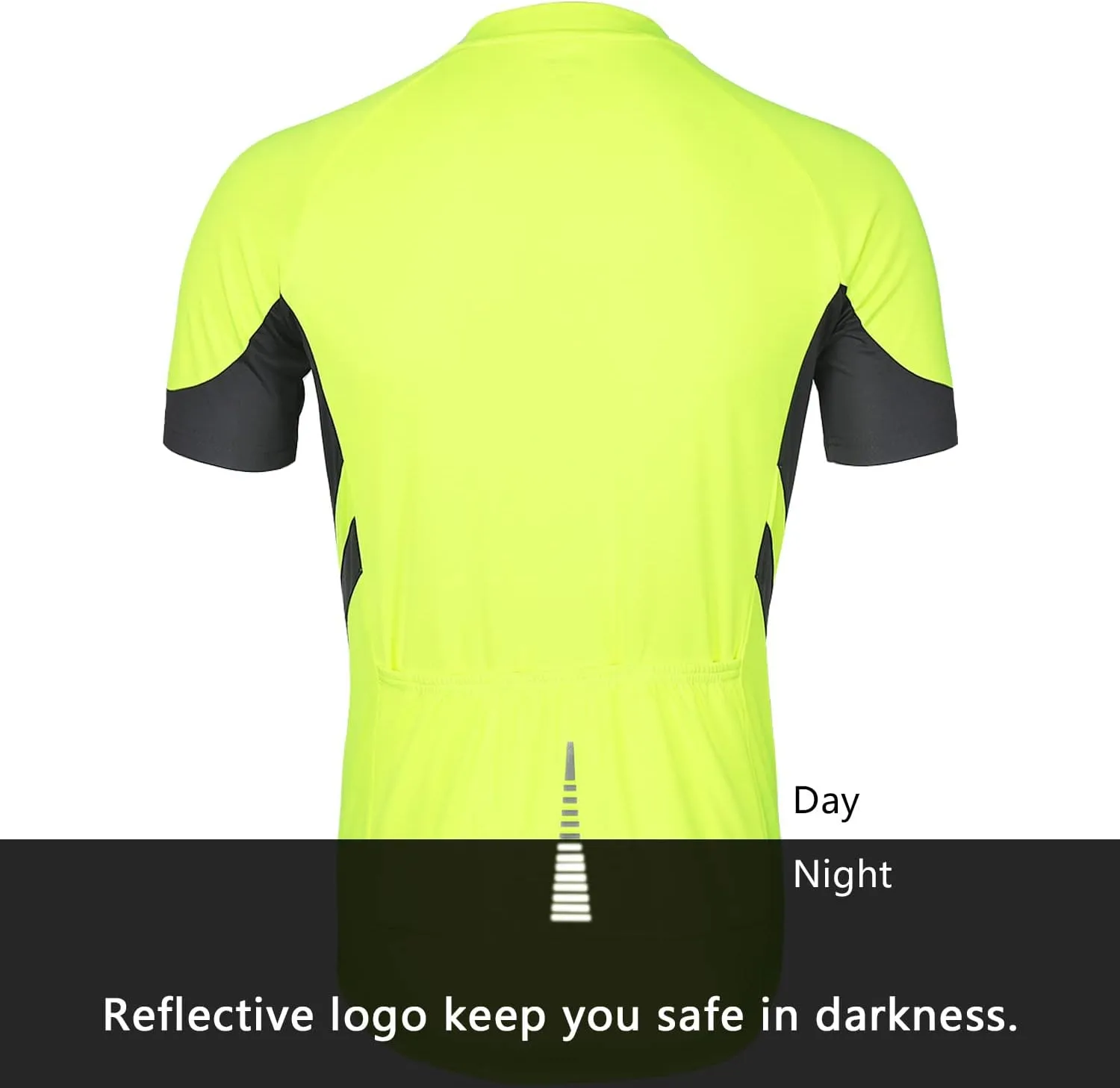 ARSUXEO Men's Short Sleeves Cycling Jersey Bicycle Biking Bike Shirt 636