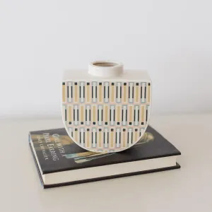 Art Deco Inspired Wildflowers Boat Vase, Erin Lightfoot