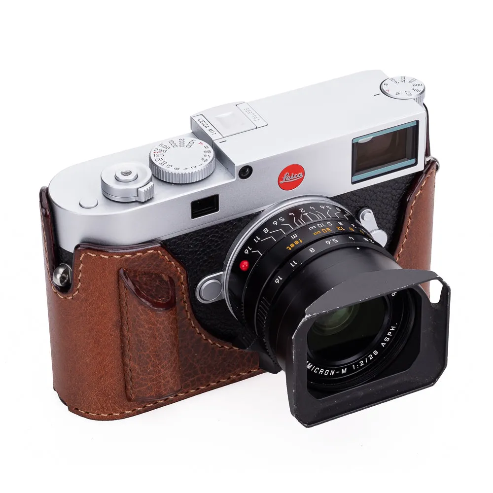 Arte di Mano Aventino Half Case with Advanced Battery Door for Leica M11 - Rally Volpe