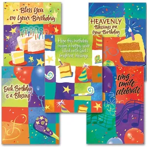 Assorted Children's Birthday Cards (5 Varieties)