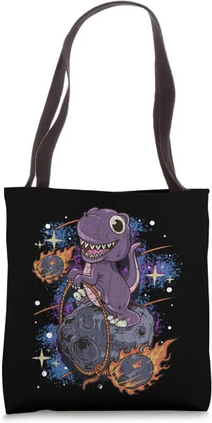 Asteroid Day Dinosaur Hilarious Character Space Meme Tote Bag