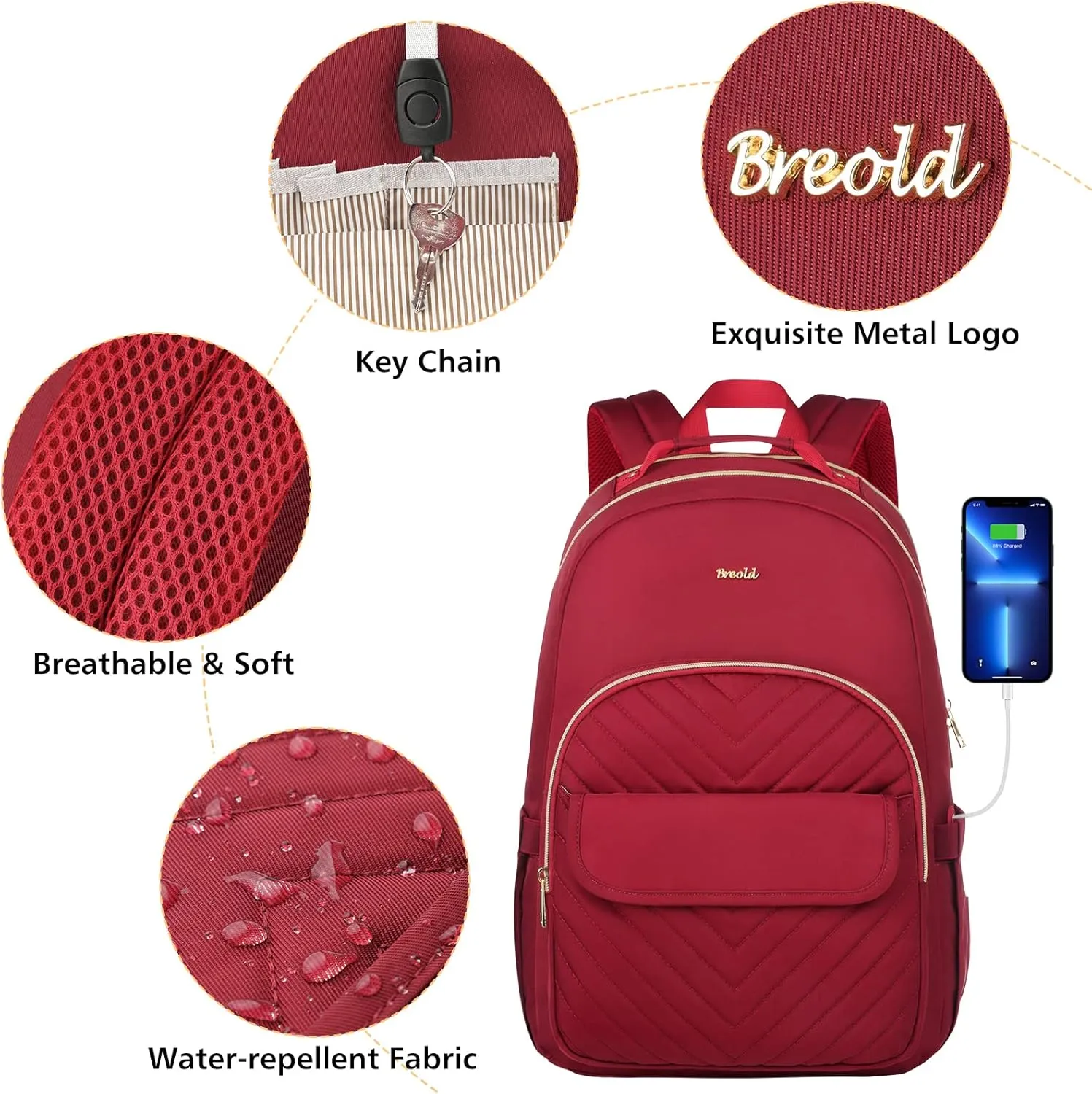 Backpack for Women Teacher Bag Girls School Bookbags for Middle School University,Laptop Backpack Work Backpack for Personal Essentials