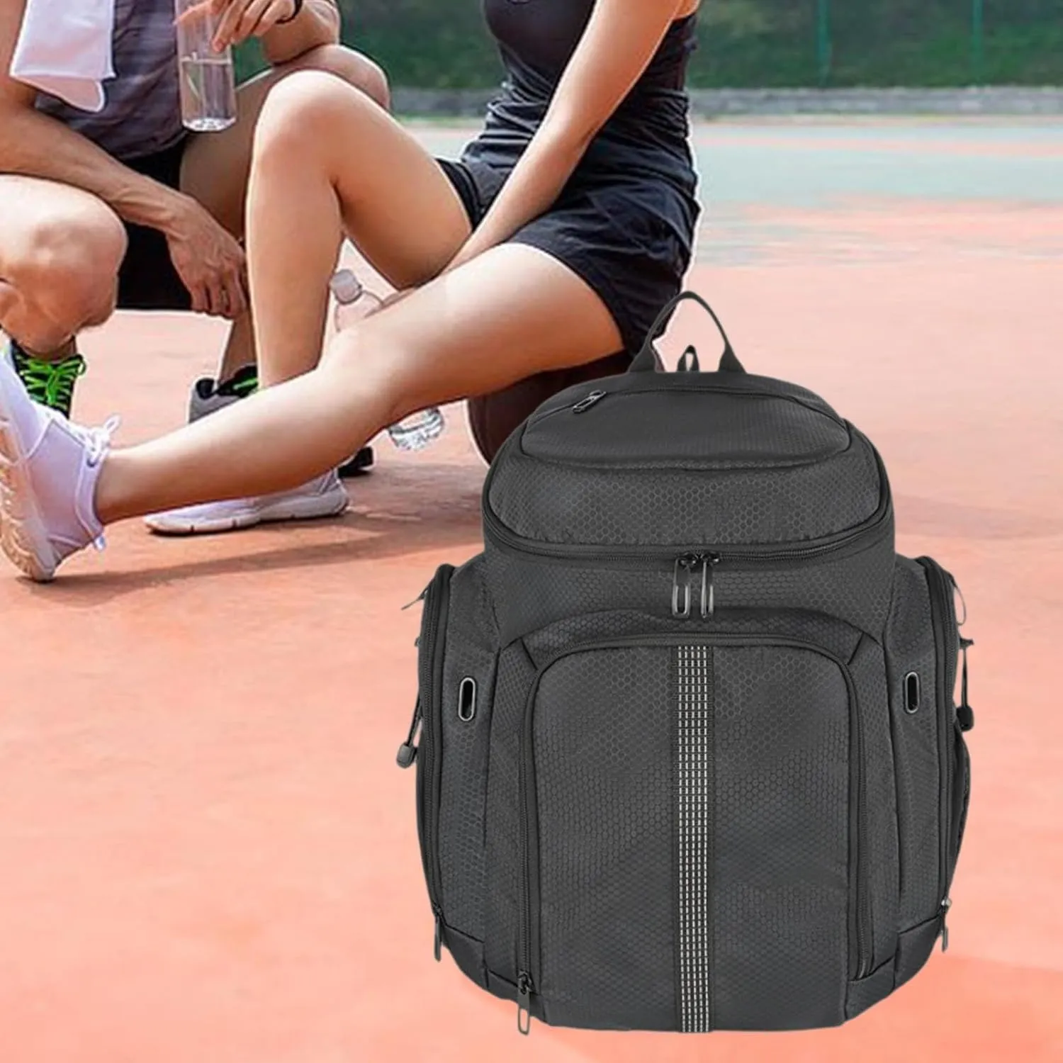 Basketball Backpack Sports Organizer Bag Soccer with Adjustable Shoulder Straps with Ball And Shoes Compartments Gym Backpack