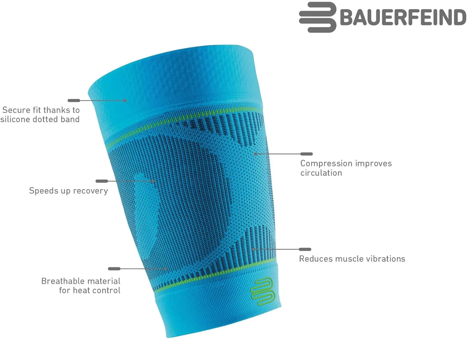 Bauerfeind Sports Compression Upper Leg Sleeves (1 Pair) - Thigh & HamstringCompression for Improved Blood Circulation & Recovery - Thigh Wrap for Quad Support