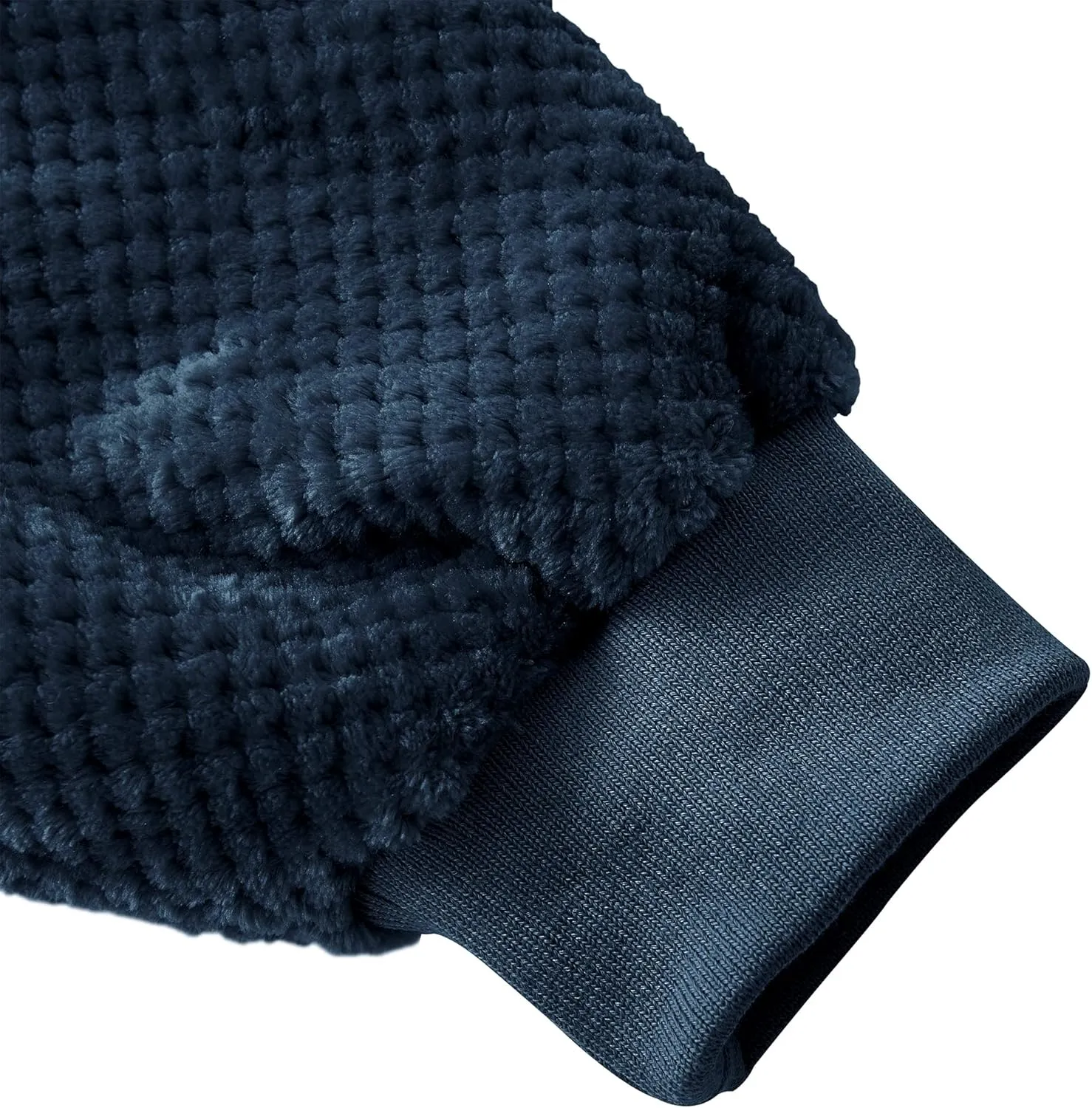 BEDELITE Wearable Blanket Hoodie, Oversized Cozy Warm Sherpa Hooded Blanket Adult, Long Sweatshirt Blanket for Women Men Teen