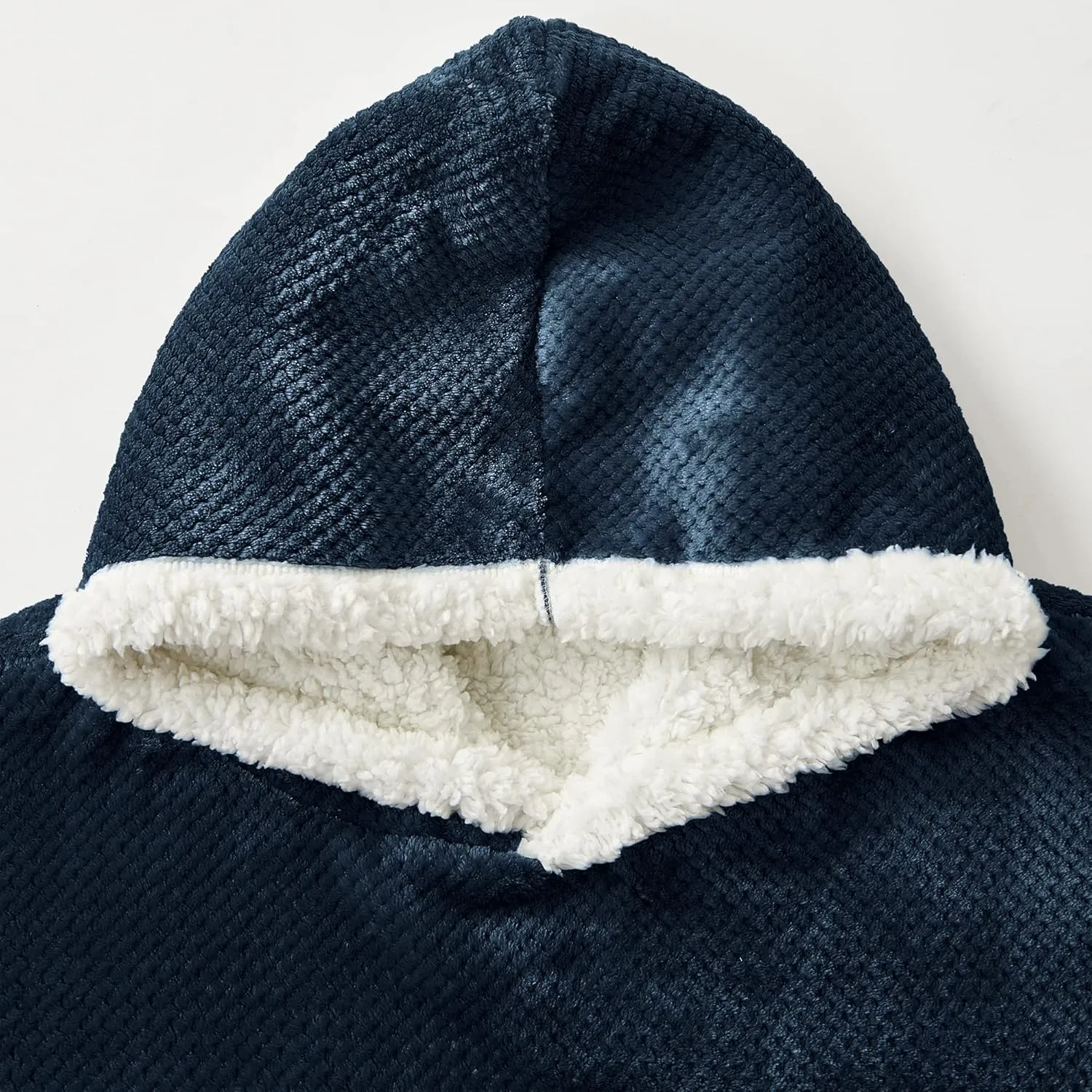 BEDELITE Wearable Blanket Hoodie, Oversized Cozy Warm Sherpa Hooded Blanket Adult, Long Sweatshirt Blanket for Women Men Teen