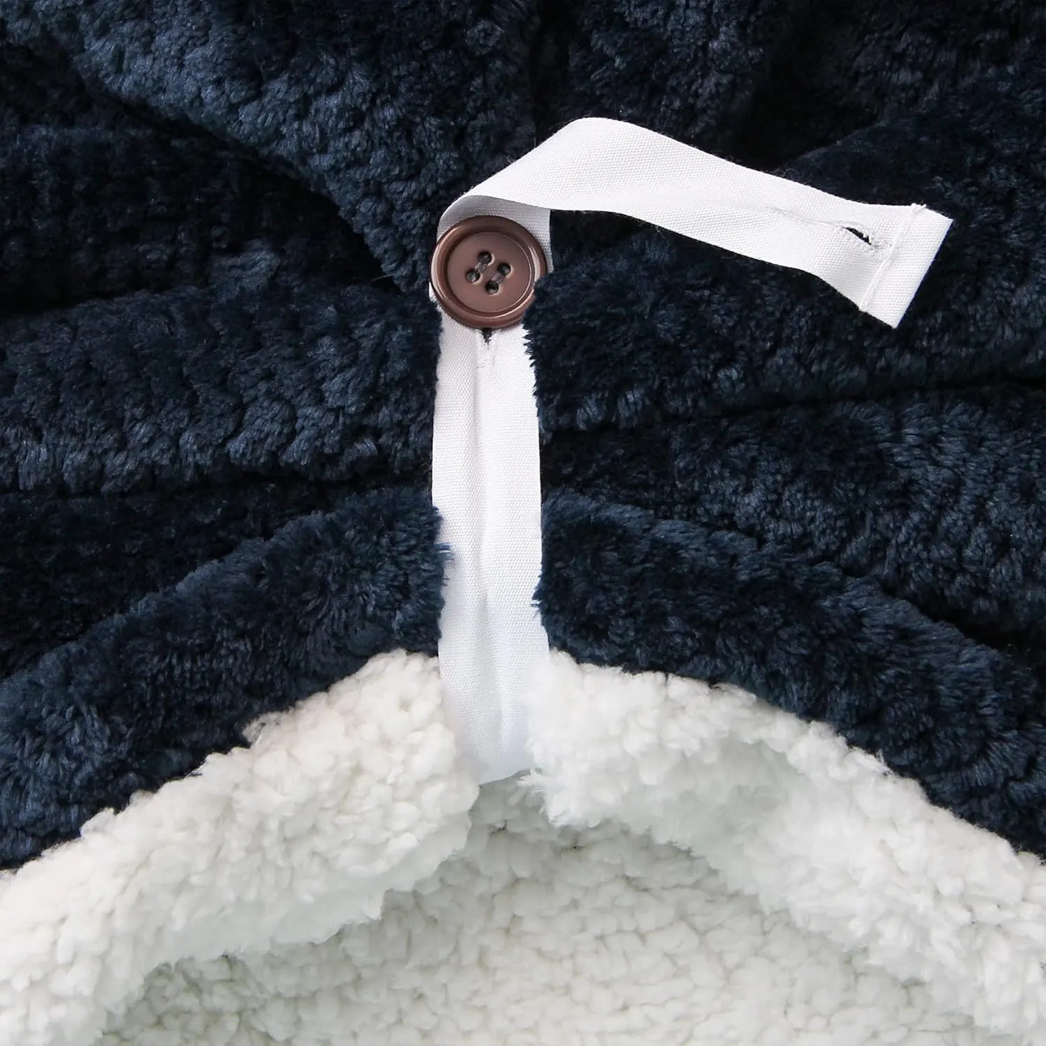 BEDELITE Wearable Blanket Hoodie, Oversized Cozy Warm Sherpa Hooded Blanket Adult, Long Sweatshirt Blanket for Women Men Teen