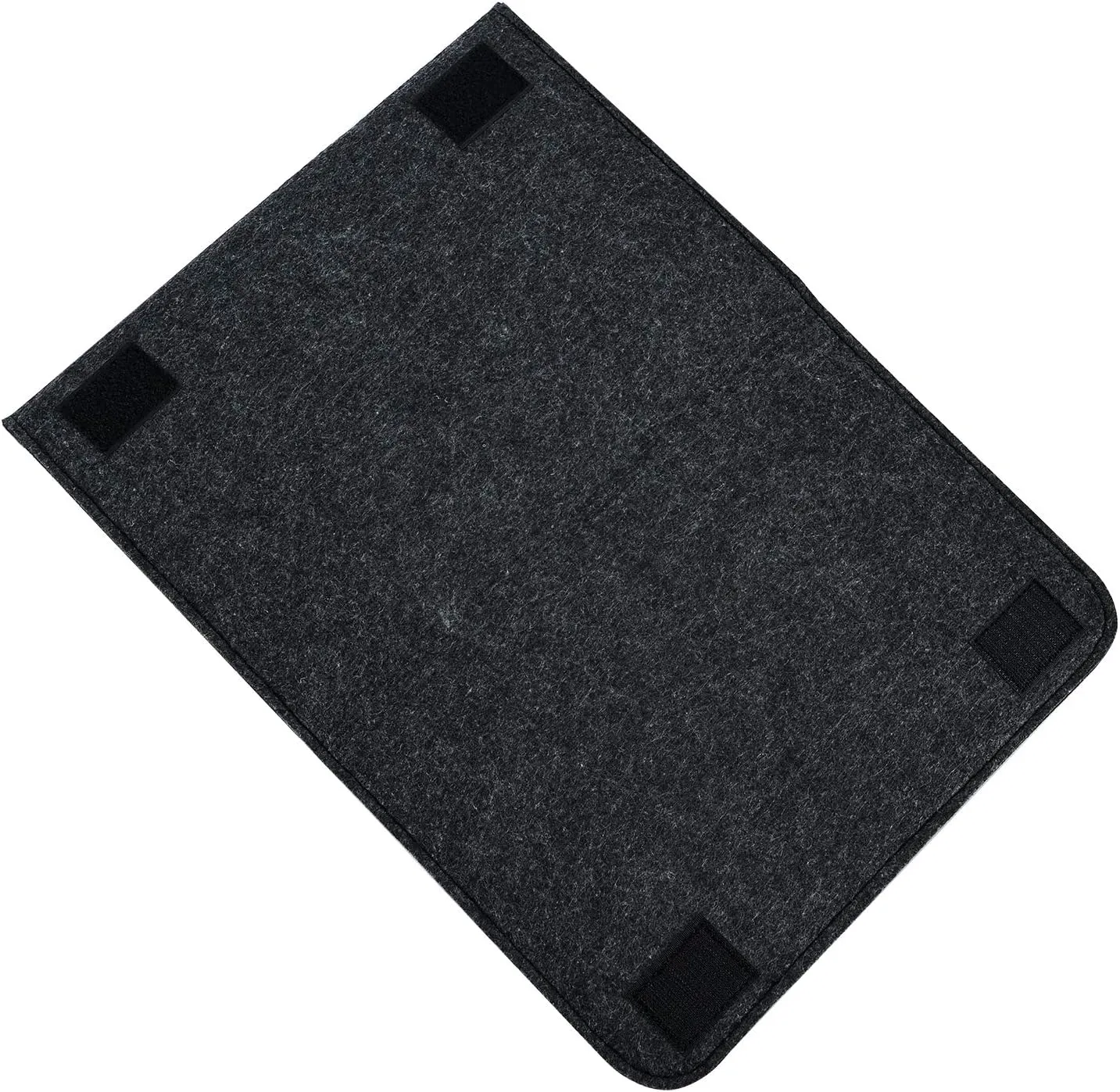 Bedside Caddy, Large Size Storage Organizer with 6 Pockets for Magazine, Remotes, Phone (13.4'' x 18.1'', Dark Grey)