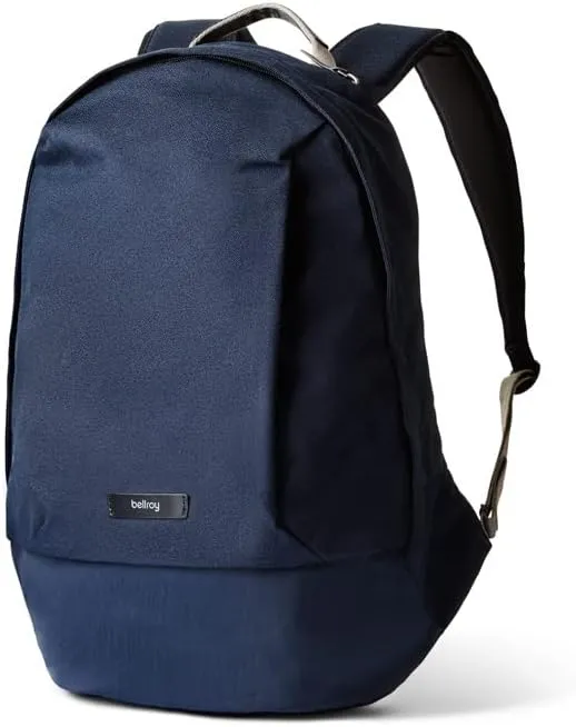 Bellroy Classic Backpack, Second Edition (Unisex Everyday Backpack, Fits 15 Inch Laptop, 20 Liter Capacity, Water-resistant Woven Fabric, Slim Design) - Navy