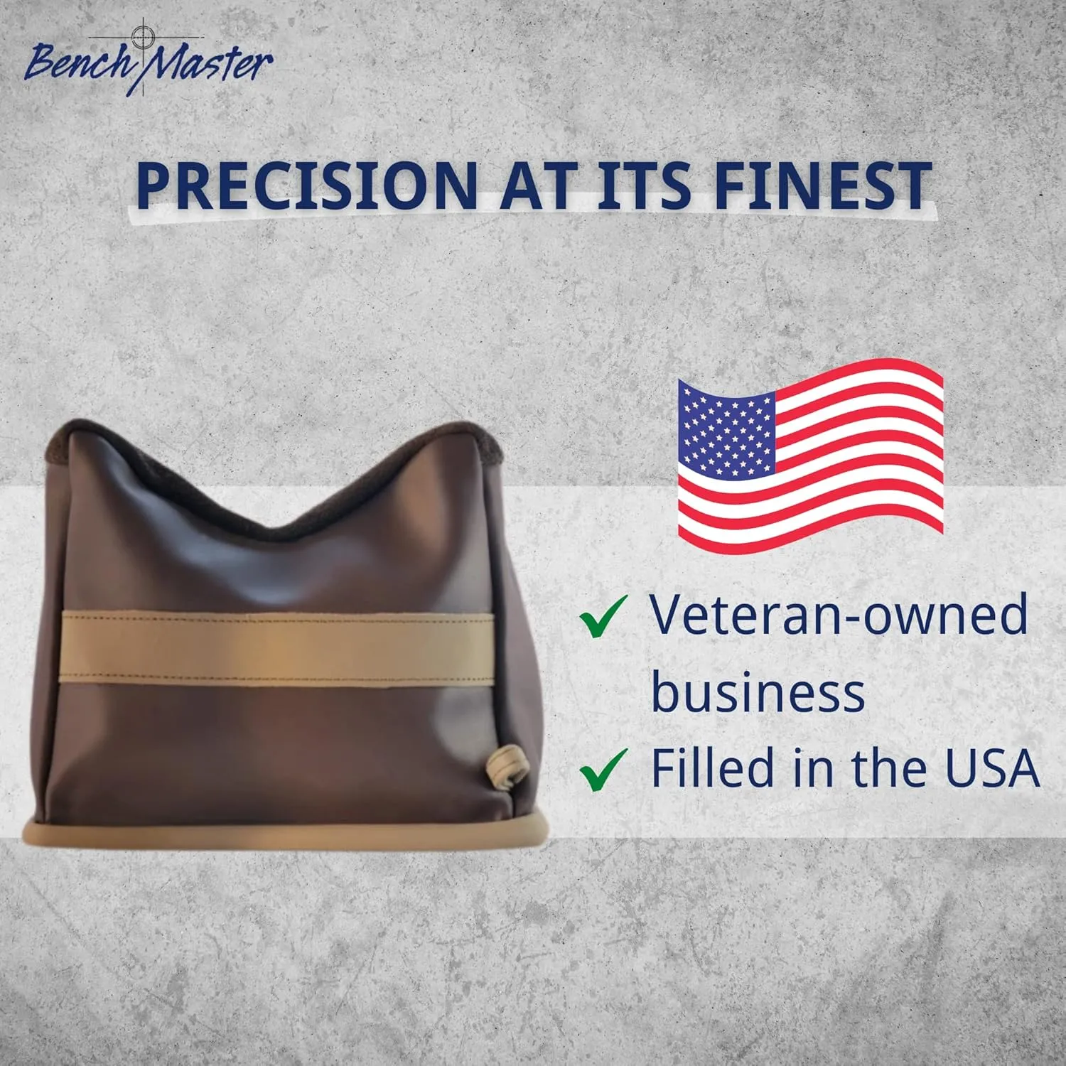 BenchMaster Rifle Bench Sand Bag, Support Stand Holders, Hunting & Shooting Rest, Sighting & Scoping Indoors & Outdoors