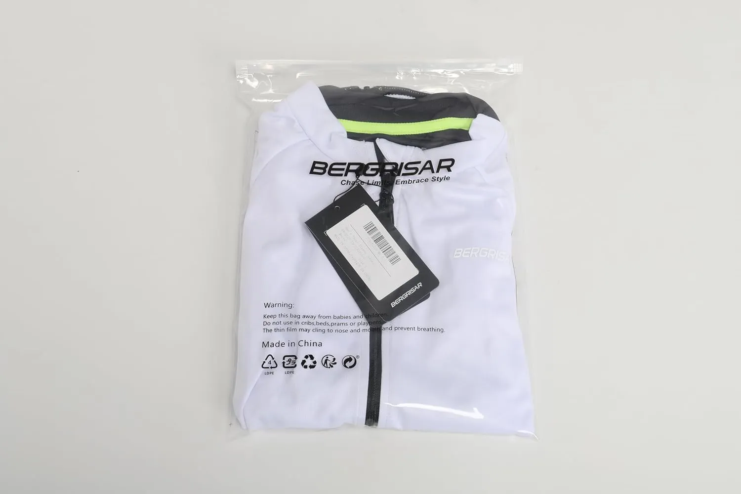 BERGRISAR Men's Basic Cycling Jerseys Short Sleeves Mountain Bike Bicycle Shirt Zipper Pockets