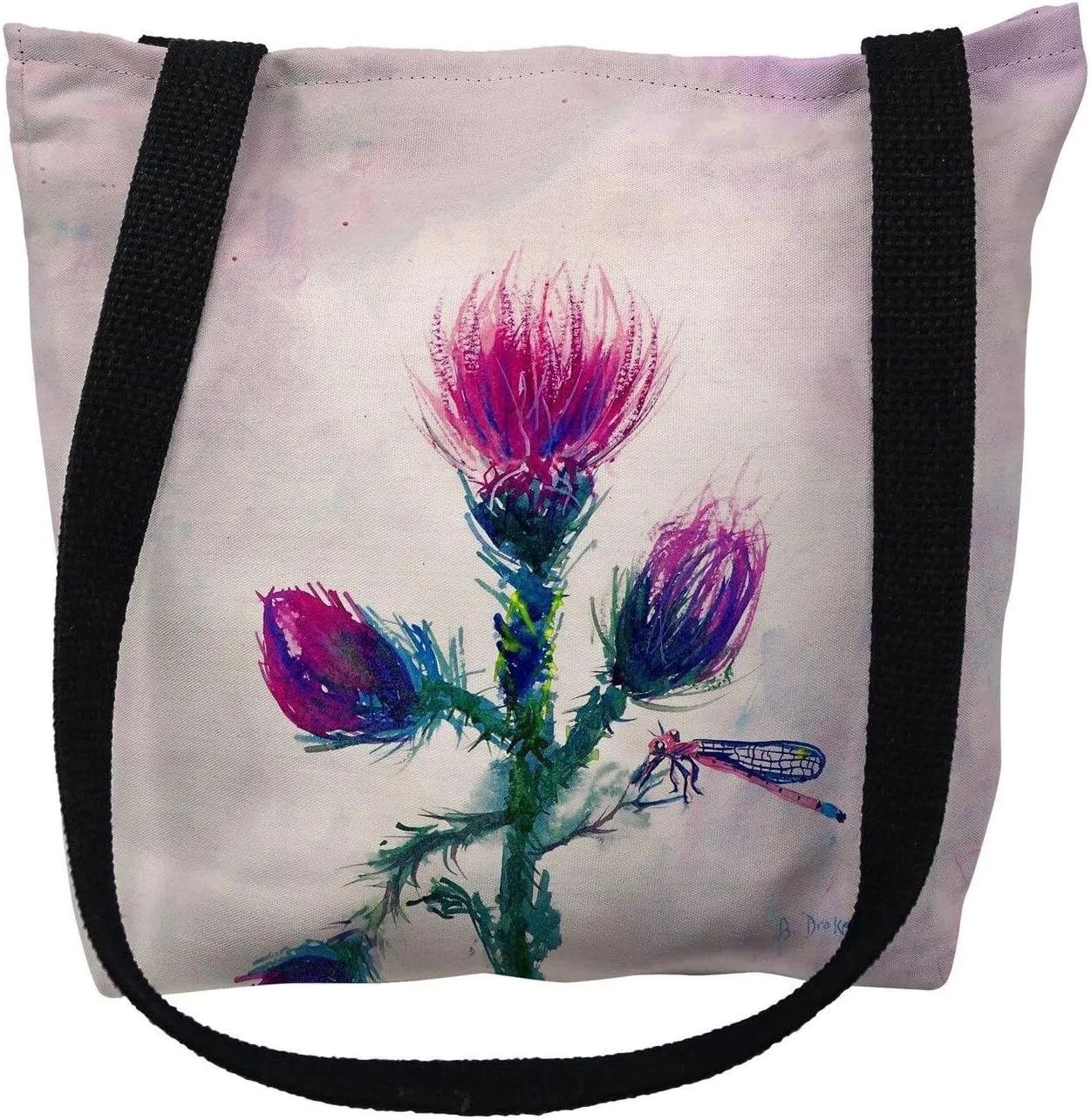 Betsy Drake Thistle Medium Tote Bag 16x16