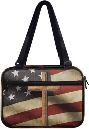 Bible Covers Adjustable Strap Bible Bag Church Handbags Scripture Crossbody Bag for Women Bible Journal Kit