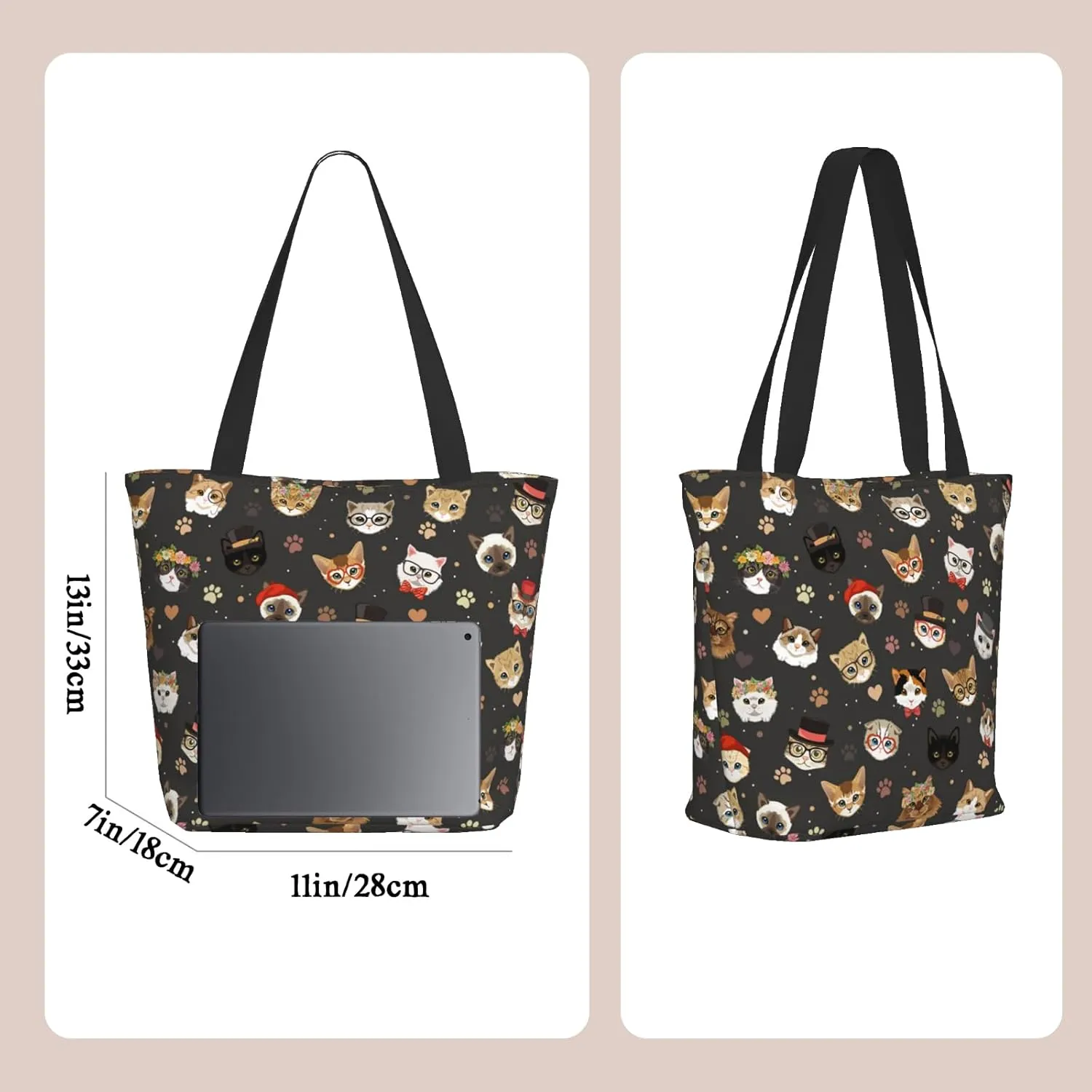 Bible Tote Bags for Women Christian Tote Bag Church Shoulder Bag Inspirational Bags With Zipper Bible Verse Gifts