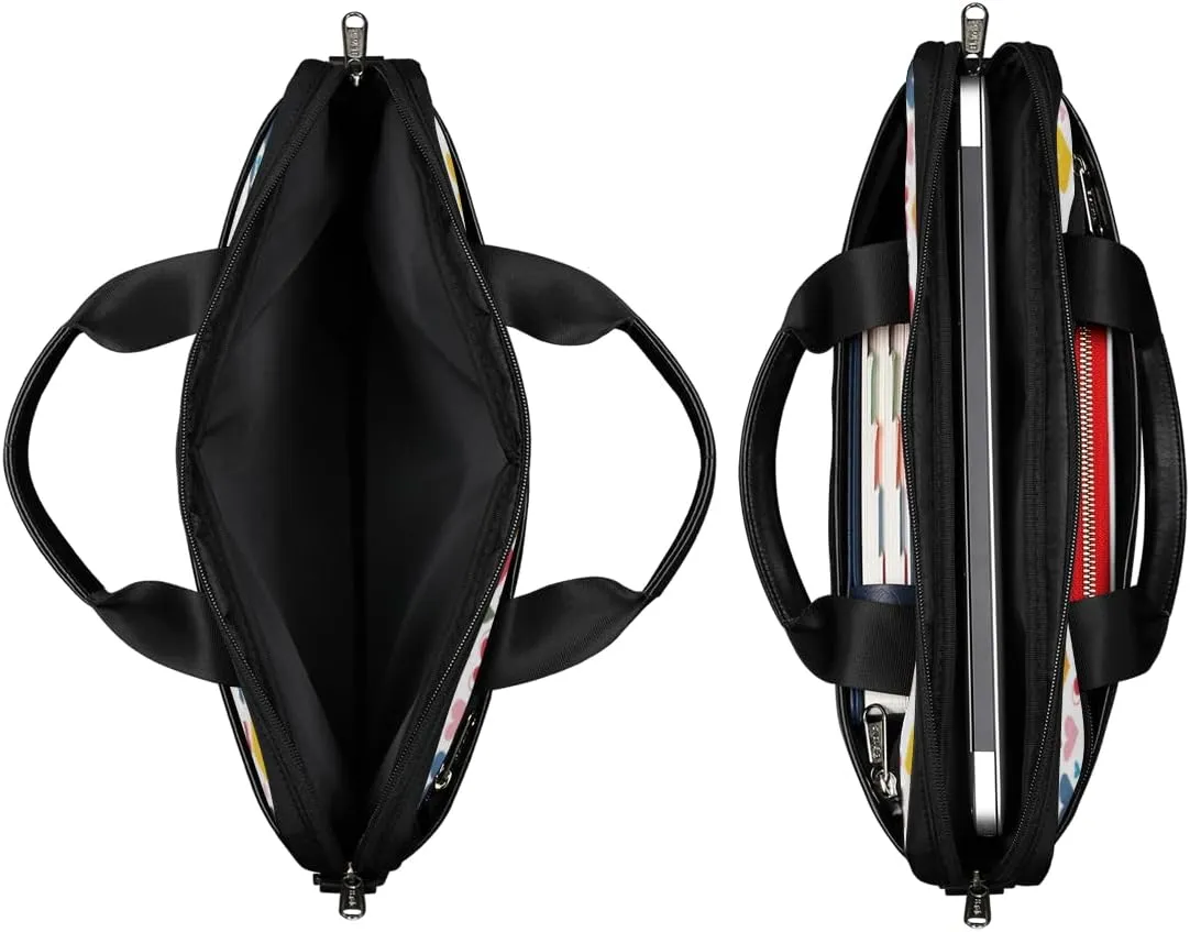 Black And White Butterfly Laptop Bag for Men Women 13-15 Inch Case Bags Sleeve Shoulder with Anti Slip Removable