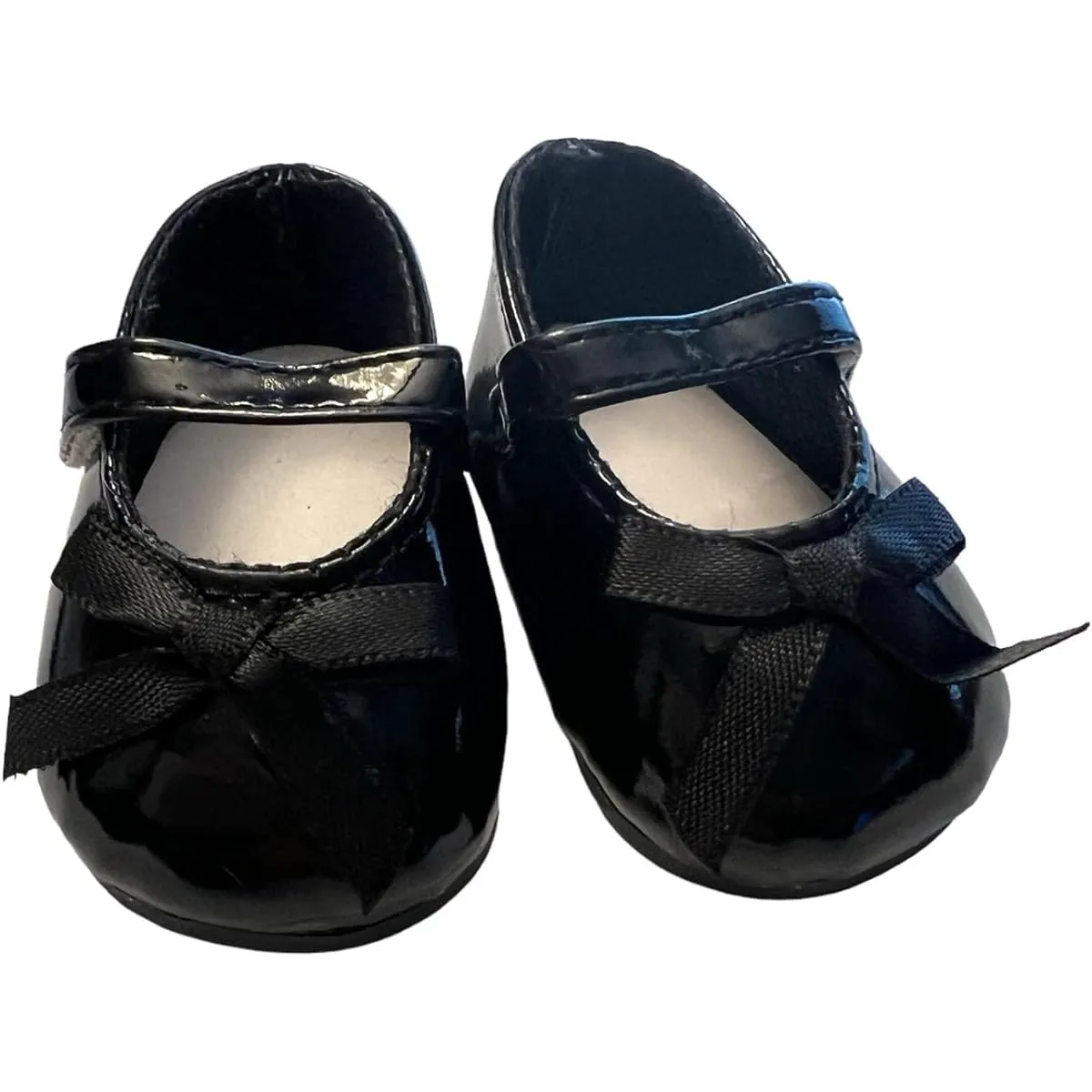 Black Bow Mary Jane Shoes Fits American 18 Inch Girl Dolls and Kennedy and Friends Dolls - 18 Inch Doll Shoes